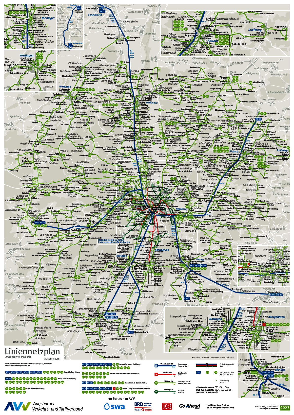 AVV Liniennetzplan Gesamtraum