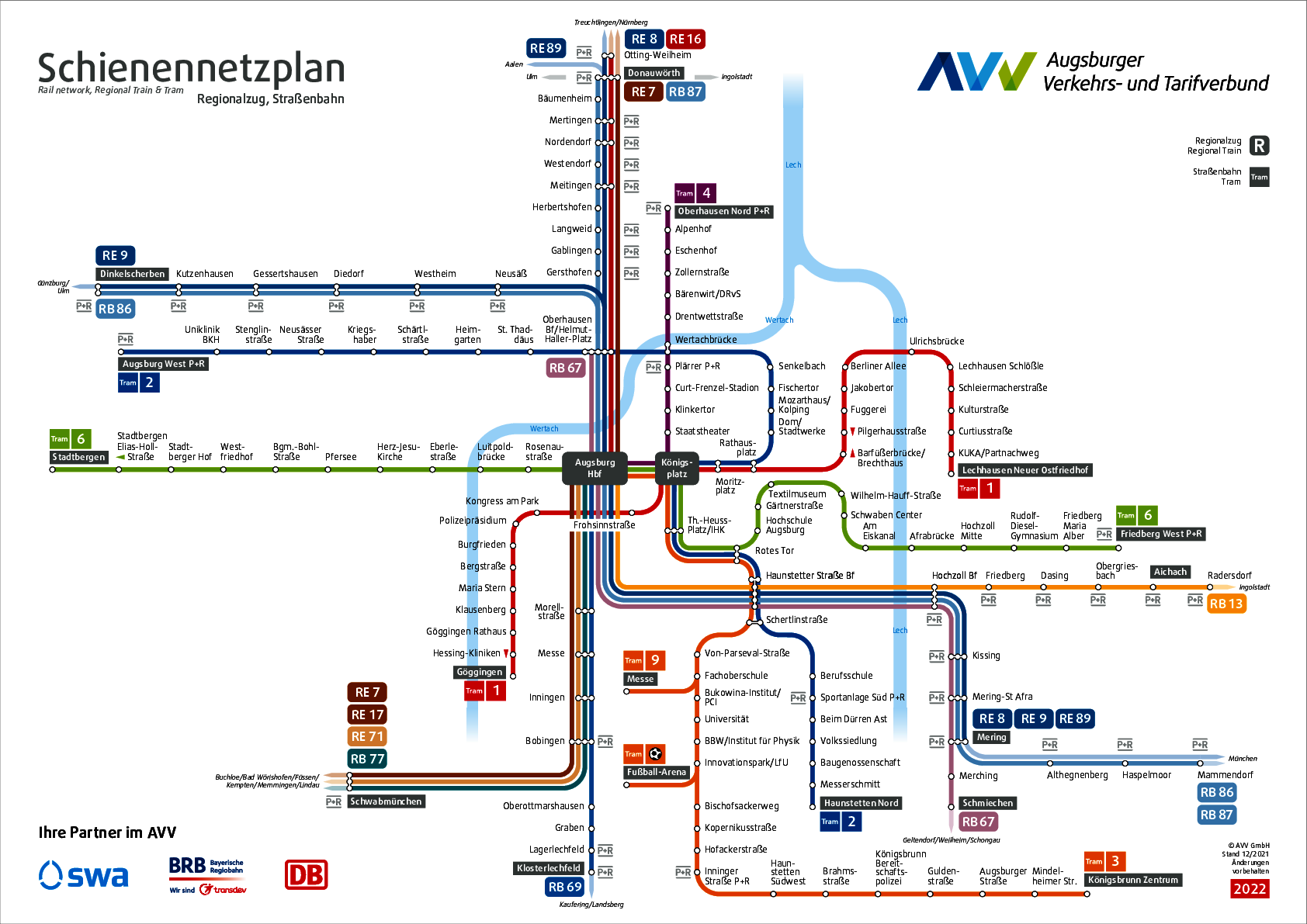 AVV Schienennetzplan
